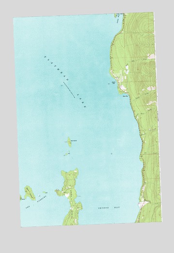Bull Island, MT USGS Topographic Map