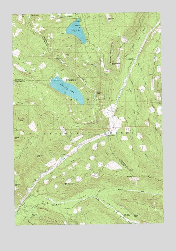 Bull Run Lake, OR USGS Topographic Map