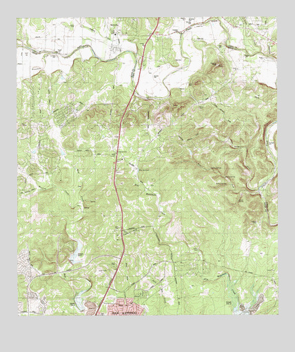 Bulverde, TX USGS Topographic Map