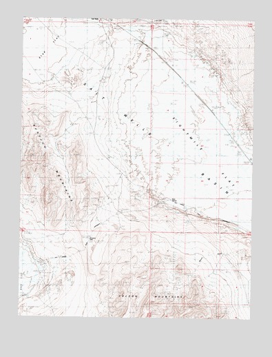 Bunejug Mountains, NV USGS Topographic Map