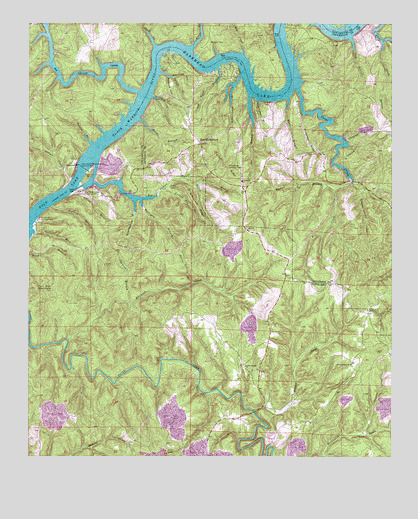 Burchfield Store, AL USGS Topographic Map