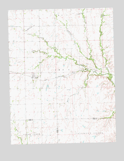 Burdick, KS USGS Topographic Map