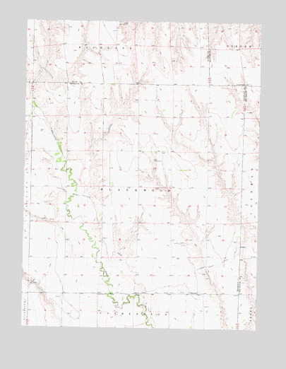 Burger Canyon SE, NE USGS Topographic Map