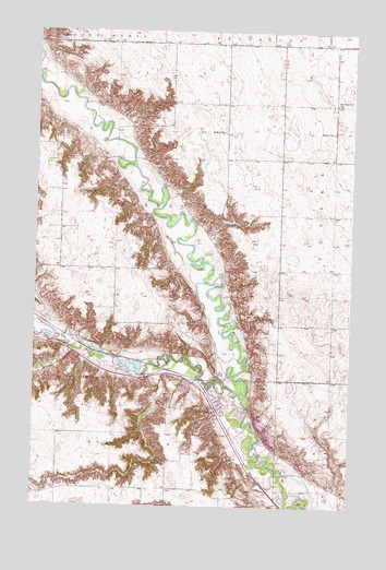 Burlington, ND USGS Topographic Map