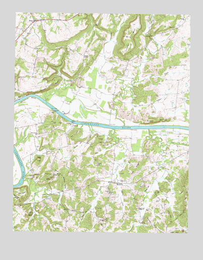 Burna, KY USGS Topographic Map