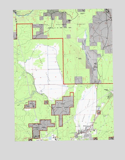 Burney, CA USGS Topographic Map