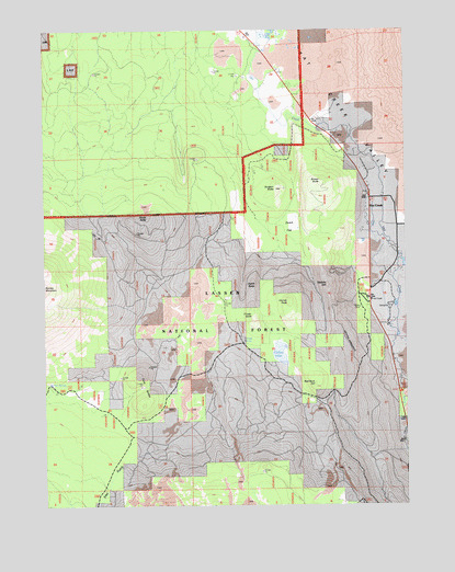 Burney Mountain East, CA USGS Topographic Map