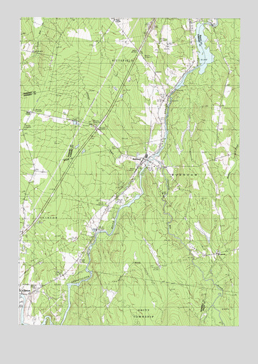Burnham, ME USGS Topographic Map