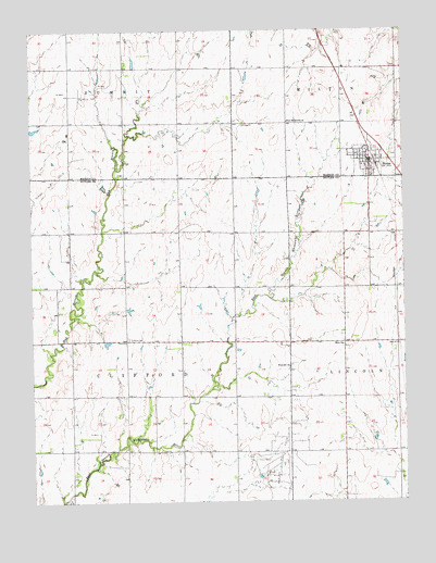 Burns, KS USGS Topographic Map
