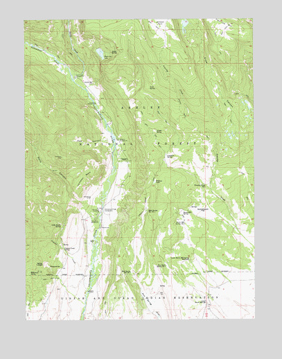 Burnt Mill Spring, UT USGS Topographic Map