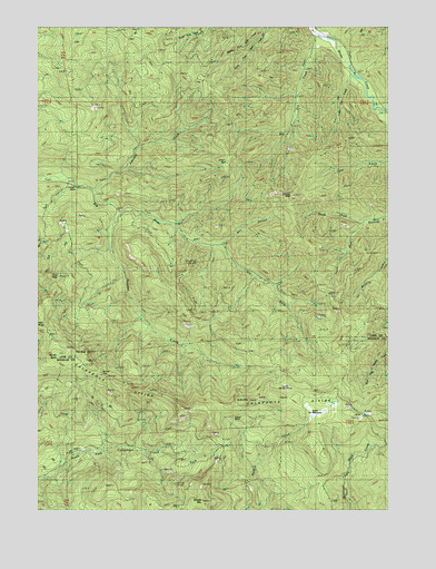 Burnt Mountain, OR USGS Topographic Map