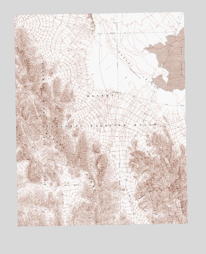 Burro Basin, NV USGS Topographic Map