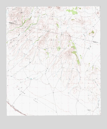 Burro Draw, TX USGS Topographic Map