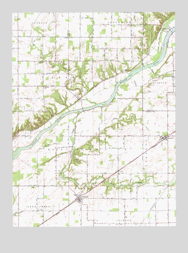 Burrows, IN USGS Topographic Map