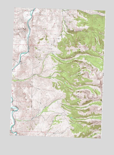 Allison Creek, ID USGS Topographic Map