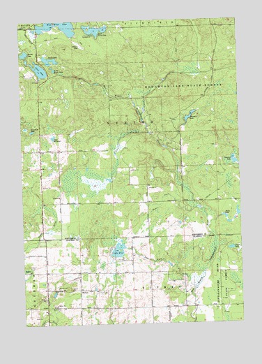 Butman, MI USGS Topographic Map