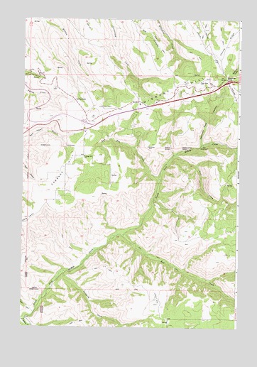 Cabbage Hill, OR USGS Topographic Map