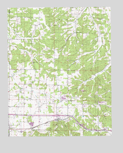 Cabool NW, MO USGS Topographic Map