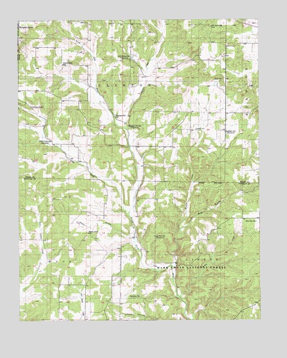 Cabool SW, MO USGS Topographic Map