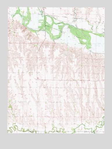 Alma SW, NE USGS Topographic Map