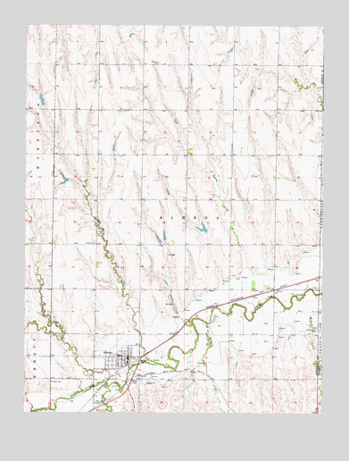 Almena, KS USGS Topographic Map