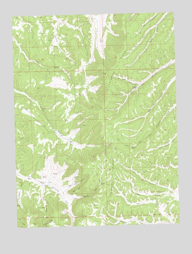 Calamity Ridge, CO USGS Topographic Map
