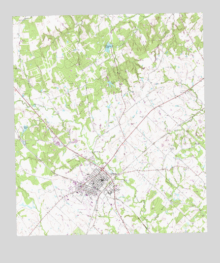 Caldwell, TX USGS Topographic Map