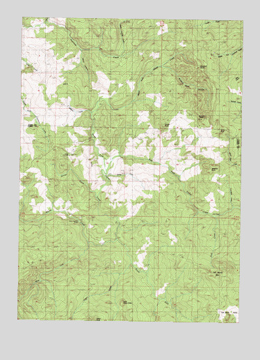 Calf Ranch Mountain, OR USGS Topographic Map