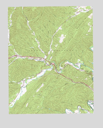 Callaghan, VA USGS Topographic Map