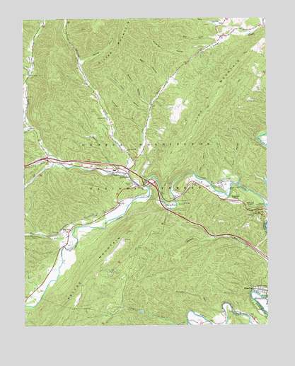 Callaghan, VA USGS Topographic Map