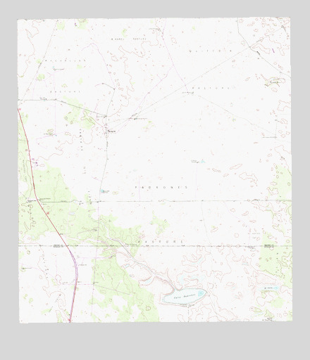 Callo Padrones, TX USGS Topographic Map