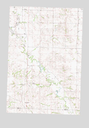 Almont East, ND USGS Topographic Map