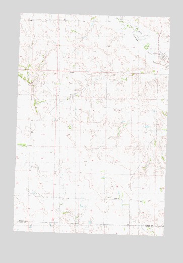 Almont West, ND USGS Topographic Map