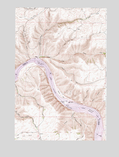 Almota, WA USGS Topographic Map