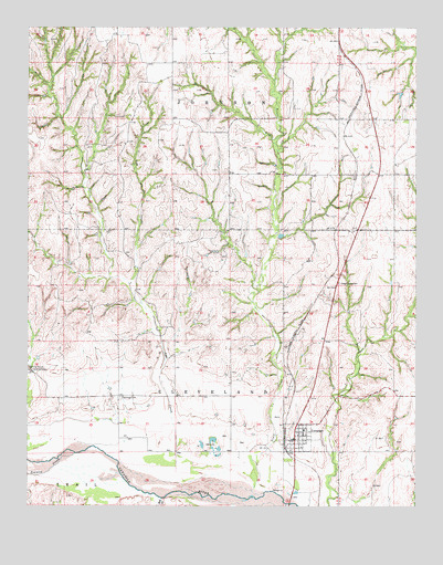 Camargo, OK USGS Topographic Map