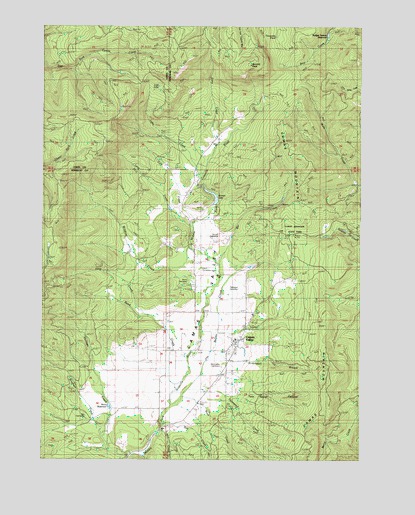 Camas Valley Oregon Map Camas Valley, Or Topographic Map - Topoquest