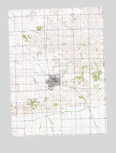 Cambridge, IL USGS Topographic Map