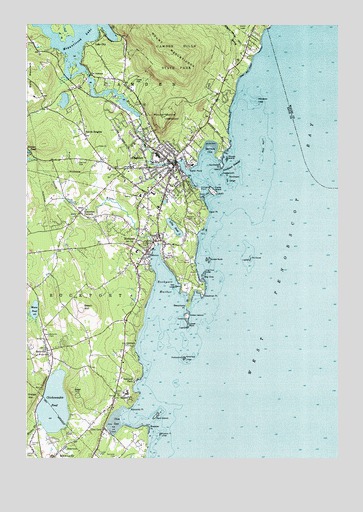 Camden, ME USGS Topographic Map