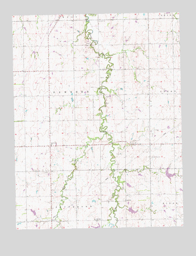 Abilene SW, KS USGS Topographic Map