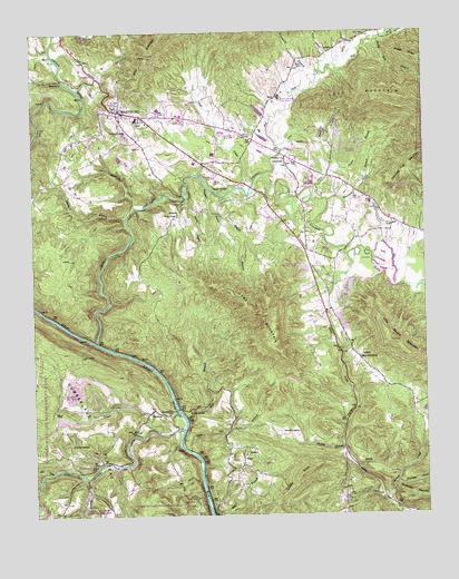 Camp Austin, TN USGS Topographic Map