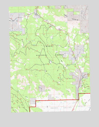 Adin Pass, CA USGS Topographic Map
