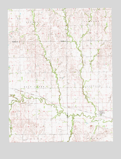 Ada, KS USGS Topographic Map