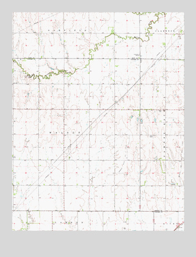 Albert SE, KS USGS Topographic Map