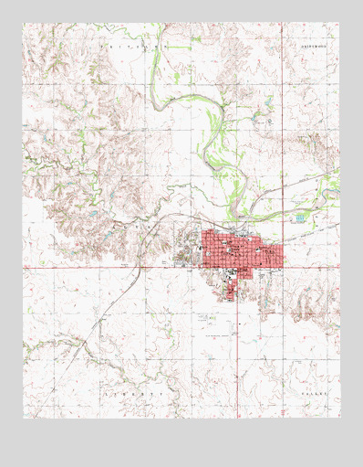 Alva, OK USGS Topographic Map
