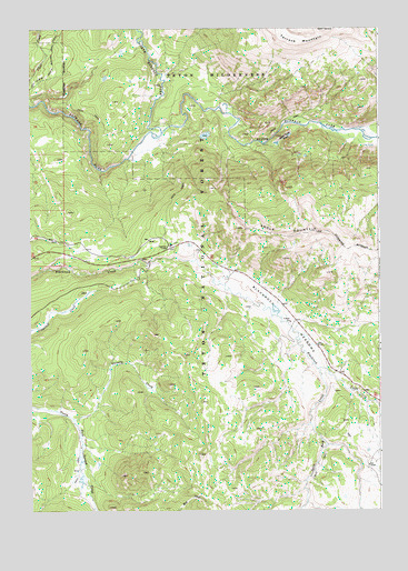 Angle Mountain, WY USGS Topographic Map