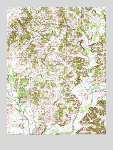 Arney, IN USGS Topographic Map