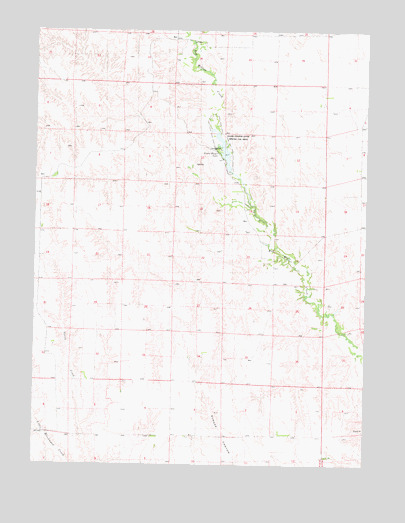 Camp Hayes Lake, NE USGS Topographic Map