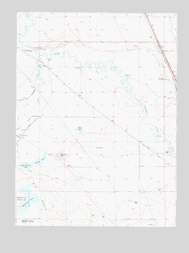 Bamforth Lake, WY USGS Topographic Map