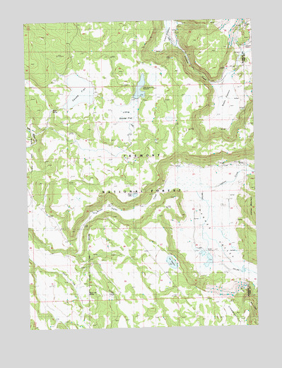 Barnes Valley, OR USGS Topographic Map