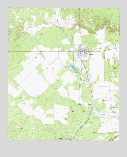 Benjamin, TX USGS Topographic Map